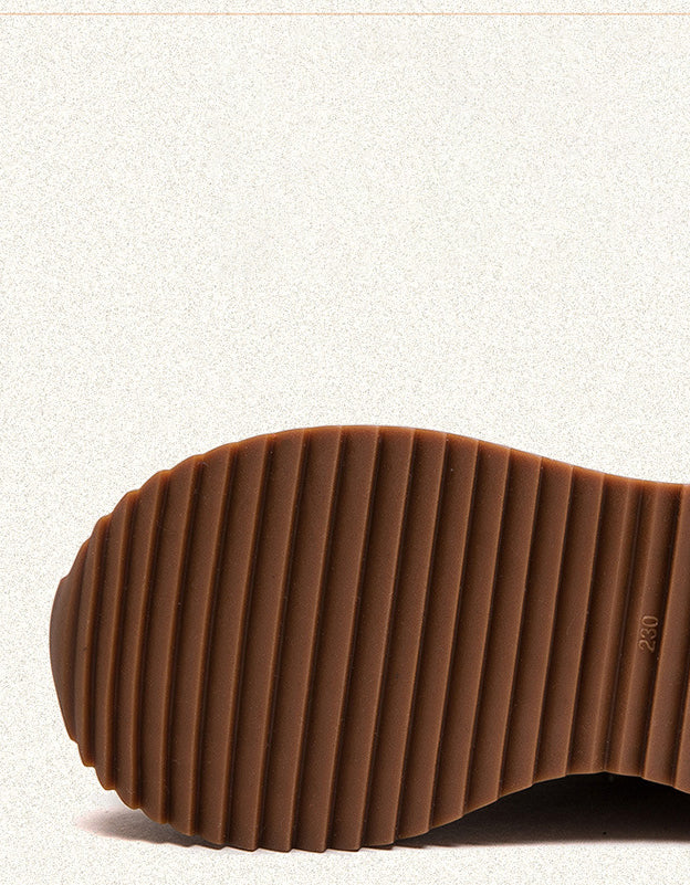 Baskets Décontractées en Cuir Véritable rouge — détail produit (13)