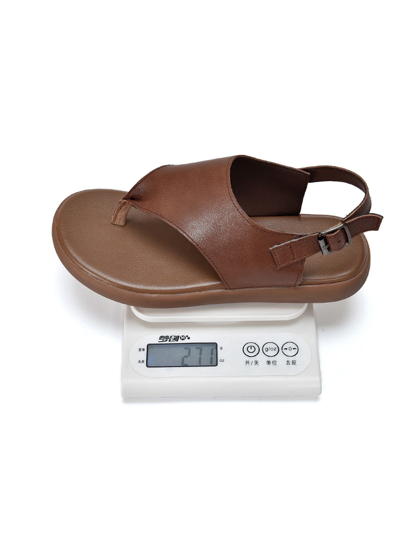 Sandales Entredoigts à Semelle Souple marron — détail produit (6)
