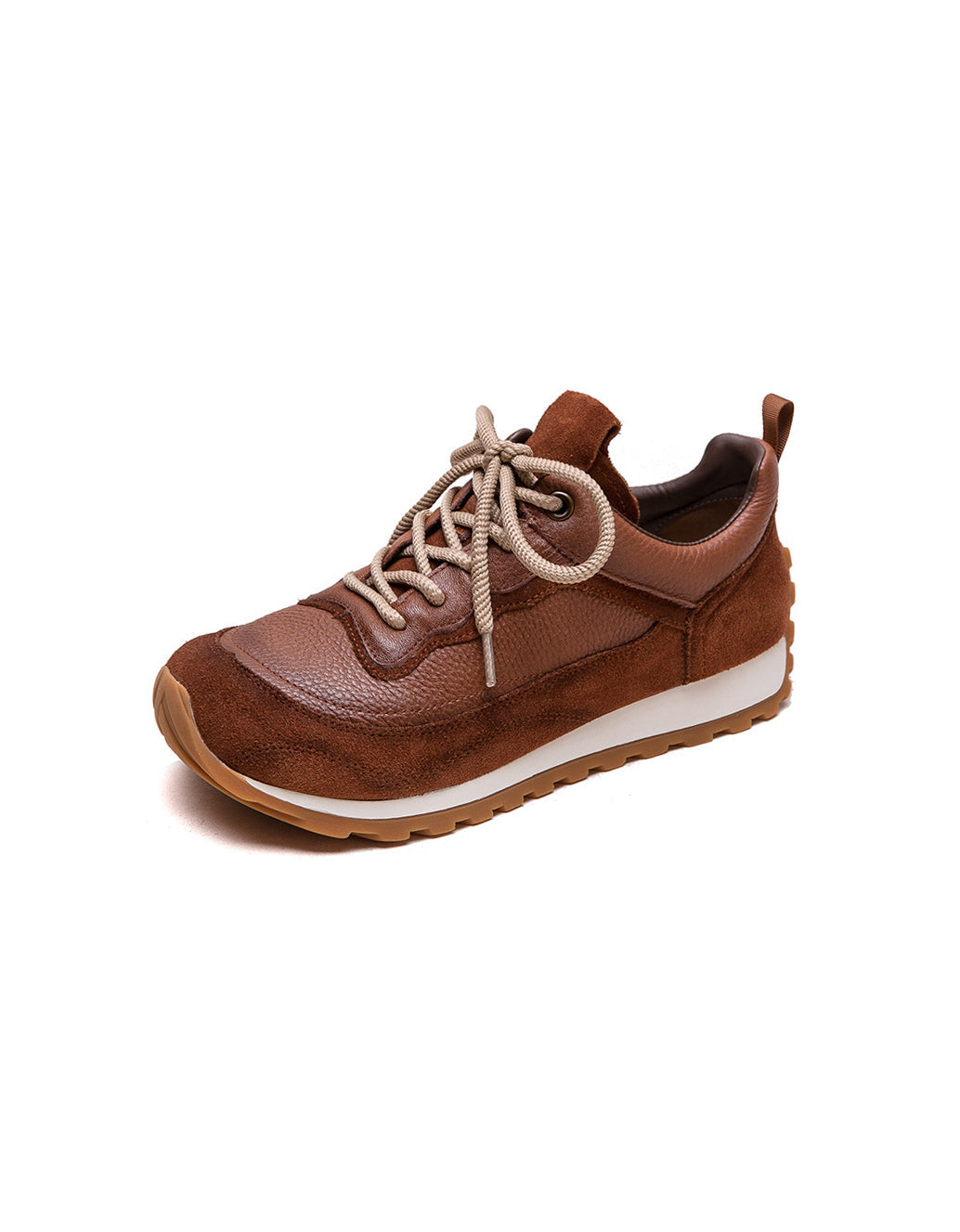 Baskets Fourrées en Cuir pour l'Hiver marron — vue principale (1)